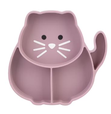 Melli Luxe Divided Silicone Suction Plate - Cat