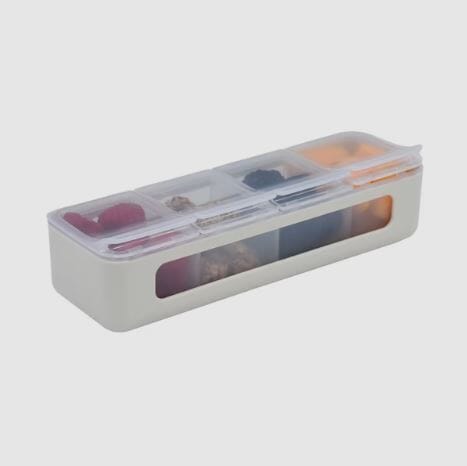 Melii Luxe 4 Compartment Snackle Box - Ivory Snackle Box The Cooks Kitchen 