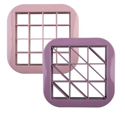 Melli Luxe Bite Size Sandwich Cutters Set Of 2 - Pink/purple