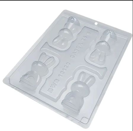 Bwb Small Easter Bunnies Mould - 3pc