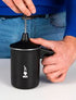Bialetti Tuttocrema Cappuccino Milk Frother - Black - Aluminium 3 Cup