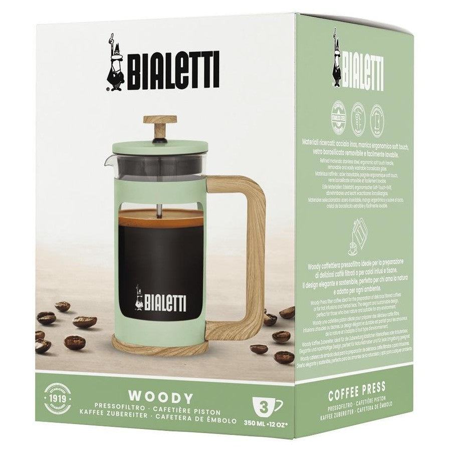 Bialetti Woody Coffee Press  - Green 350ml