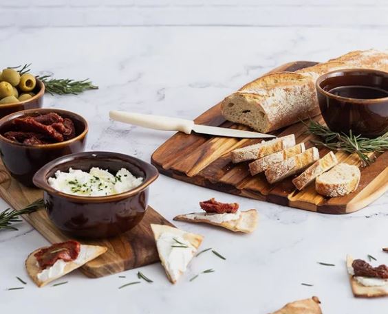 Teakhaus Essential Edge Grain Bread Board 41x28x1.4cm