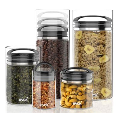 Prepara Evak Black Gloss Compact Handle - Xl- 2.2l