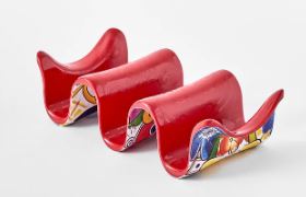 Prepara Taco Holder Multi - Red