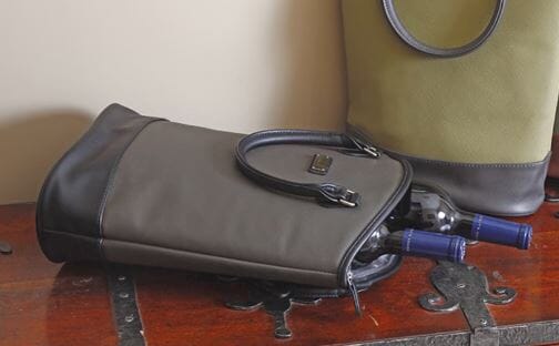 Sachi Two Bottle Wine Tote - Charcoal Barware Accessories The Cooks Kitchen Mandurah 