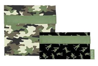 Sachi Lunch Pockets S/2 - Camo Green