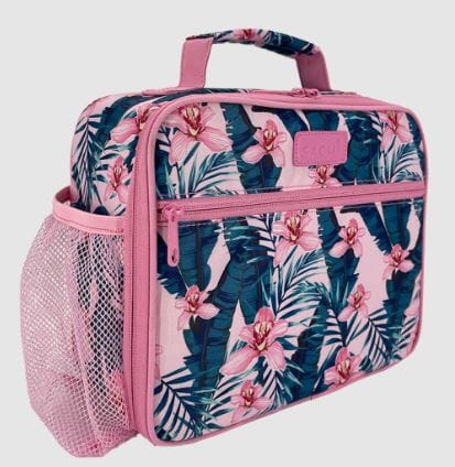 Sachi Style 321 Crew Lunch Box With Bottle Holder - Pink Orchids Lunch Bags The Cooks Kitchen 