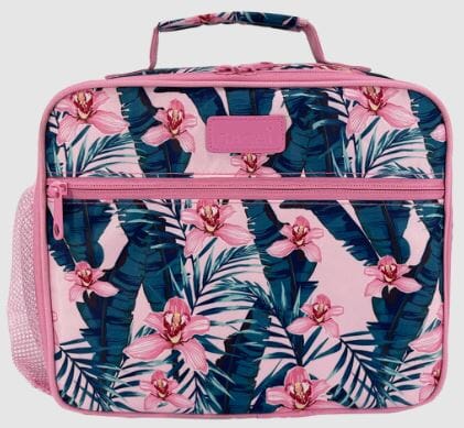 Sachi Style 321 Crew Lunch Box With Bottle Holder - Pink Orchids Lunch Bags The Cooks Kitchen 