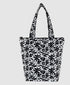 Sachi Insulated Market Tote - Monochrome Blooms