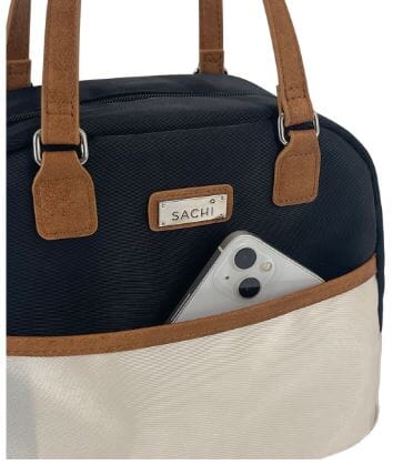 Sachi "style 237" Insulated Cali Lunch Bag - Black/cream Lunch Bags The Cooks Kitchen 