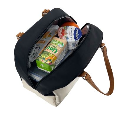 Sachi "style 237" Insulated Cali Lunch Bag - Black/cream