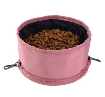 Sachi Pupbowl Portable Folding Dog Bowl - Blush Miscellaneous The Cooks Kitchen 