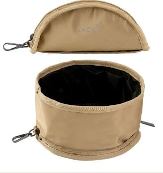 Sachi Pupbowl Portable Folding Dog Bowl - Latte Miscellaneous The Cooks Kitchen 