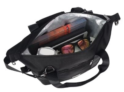 Sachi Insulated Versa Adjustable Cooler Bag - Black Insulated Food Carriers The Cooks Kitchen 