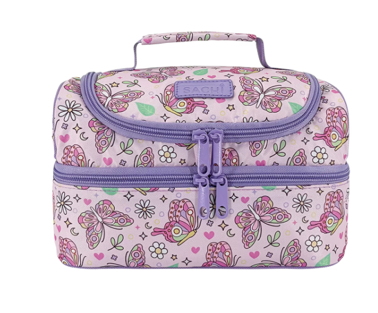 Sachi Style 235 Insulated Double Decker Lunch Bag Butterfly Bliss