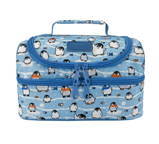 Sachi Style 235 Insulated Double Decker Lunch Bag Happy Penguin