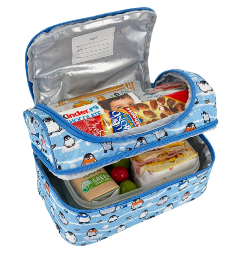 Sachi Style 235 Insulated Double Decker Lunch Bag Happy Penguin