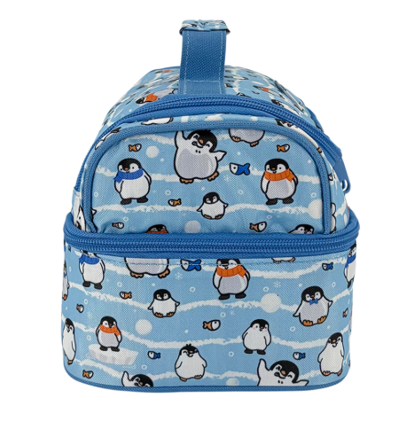 Sachi Style 235 Insulated Double Decker Lunch Bag Happy Penguin