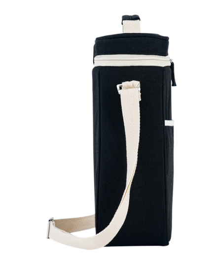 Sachi Two Bottle Insulated Wine Cooler Black