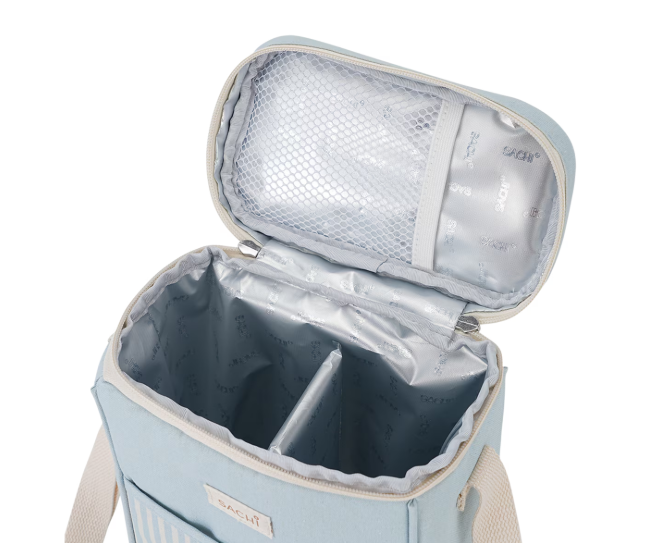Sachi Two Bottle Insulated Wine Cooler Pale Blue