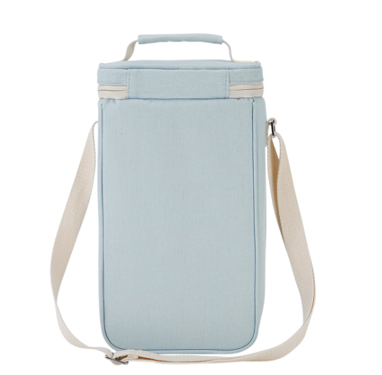 Sachi Two Bottle Insulated Wine Cooler Pale Blue