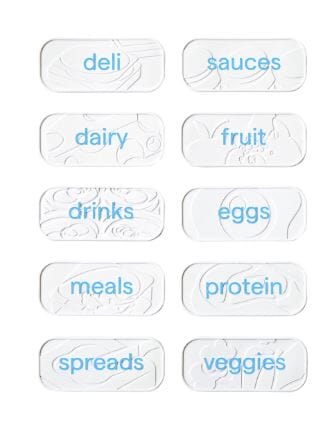Youcopia® Restickable Fridge Labels White Pkg/10 Freezer Storage The Cooks Kitchen 