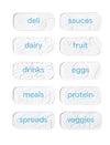 Youcopia® Restickable Fridge Labels White Pkg/10