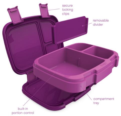 Bentgo Fresh Leak Proof Bento Lunch Box - Purple Lunch Boxes The Cooks Kitchen 