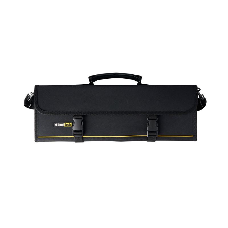 Cheftech Knife Roll 10 Pockets - Black