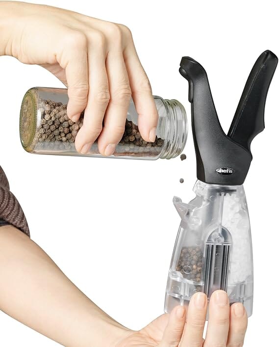Chef'n Dual Grinder Salt And Pepper Grinder Salt & Pepper Grinders The Cooks Kitchen 