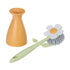 Vigar Florganic Dish Brush With Orange Vase