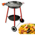 Garcima Andreu Paella Gas Burner Set 2pc Silver/red Pan