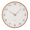 Karlsson Acento Wall Clock White & Walnut