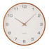 Karlsson Acento Wall Clock White & Walnut