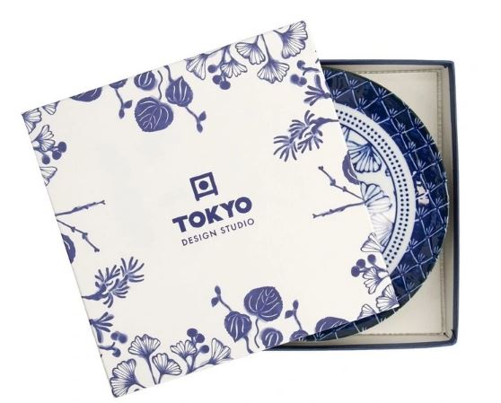 Tokyo Deisign Studio Flora Japonica Mixed Plate Giftset 4 Piece 20cm In Multi