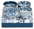 Tokyo Design Studio Flora Japonica Mixed Rice Bowl 12cm 4 Piece In Blue