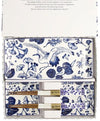 Tokyo Design Studio Flora Japonica Sushi Plate Giftset 4 Piece In White