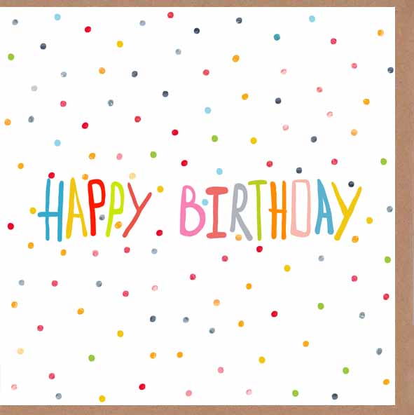 Card - Happy Birthday Spots