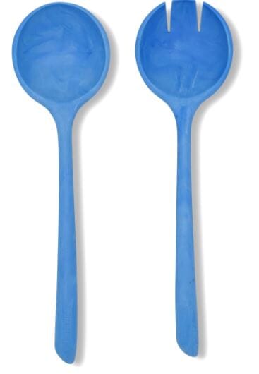 Put A Lid On It - Salad Serving Set - The Servers - Blue Bowls The Cooks Kitchen 