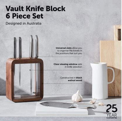 Furi Pro Vault Knife Block Set Of 6