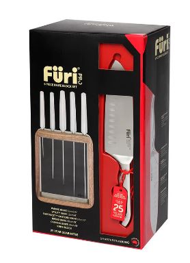 Furi Pro Vault Knife Block Set Of 6
