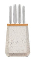 Furi Stone Knife Block Set 5pc Azure Terrazzo Knife Sets The Cooks Kitchen 