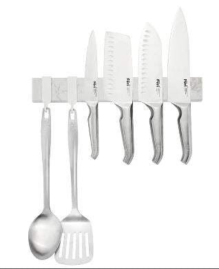 Furi Magnetic Wall Rack Hooks 4pk - White