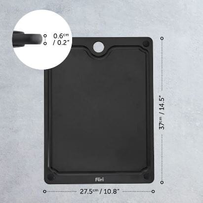 Furi Duraboard 37x27.5cm - Black Chopping Boards & Surface Savers The Cooks Kitchen 