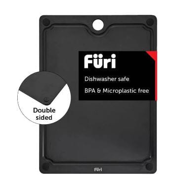 Furi Duraboard 44x32.5cm - Black Chopping Boards & Surface Savers The Cooks Kitchen 