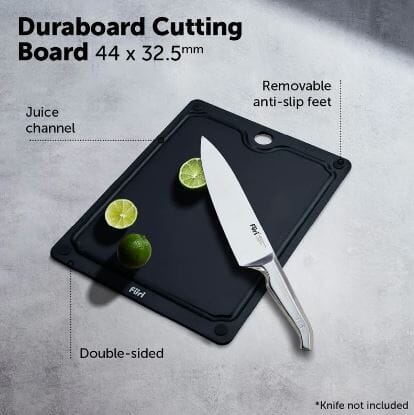 Furi Duraboard 44x32.5cm - Black Chopping Boards & Surface Savers The Cooks Kitchen 