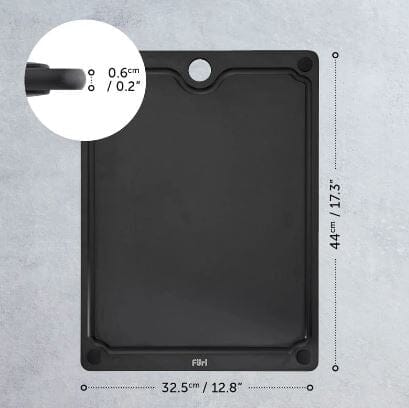 Furi Duraboard 44x32.5cm - Black Chopping Boards & Surface Savers The Cooks Kitchen 