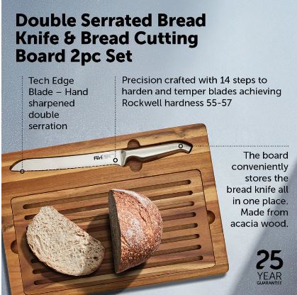 Furi Bread Knife & Board Set