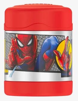 Thermos 290ml Funtainer S/s Vacuum Insulated Food Jar - Spiderman Food Jars & Vacuum Jars The Cooks Kitchen 